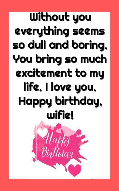 happy birthday to wife in hindi
